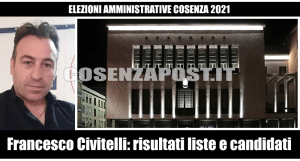 Comunali Cosenza, Francesco Civitelli: le preferenze dei candidati a consigliere