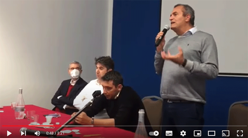 Luigi de Magistris assemblea Lamezia Terme del 9 ottobre 2021