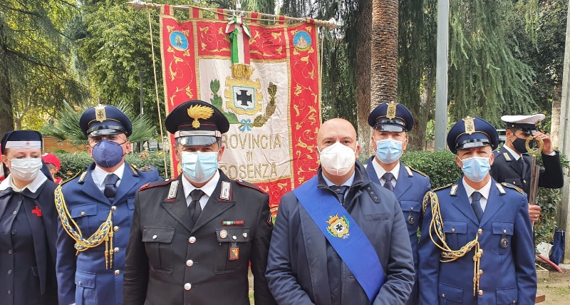 Il Consigliere Provinciale di Cosenza Carmelo Rota alla Cerimonia commemorativa del 4 novembre