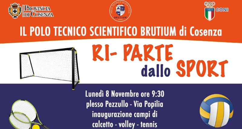 Il Polo tecnico scientifico di Cosenza “RI-PARTE dallo Sport”
