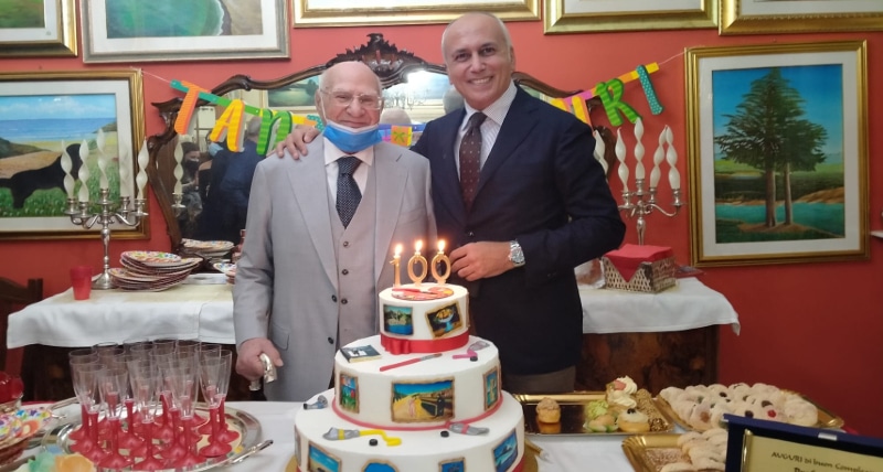 Il Sindaco Franz Caruso festeggia i 100 anni del socialista cosentino Vincenzo Cretella