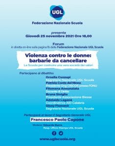 Locandina Forum Violenza contro le donne 25 nov