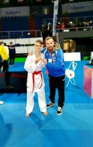Il giovane Valente insieme al suo istruttore Angelo Arditi