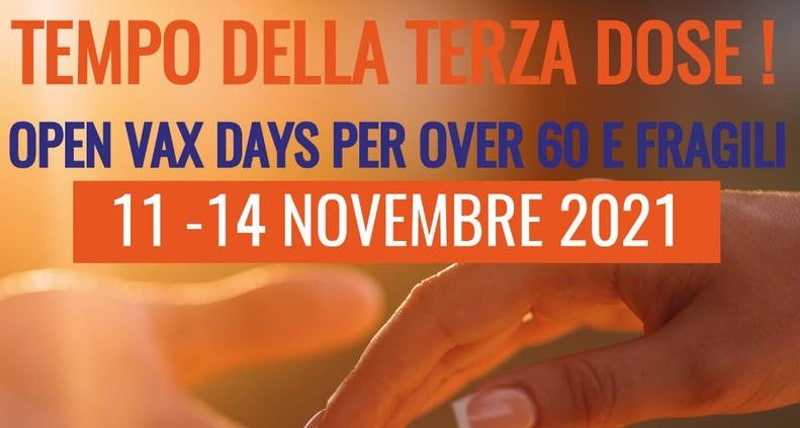 Terza dose covid19 open vax days calabria