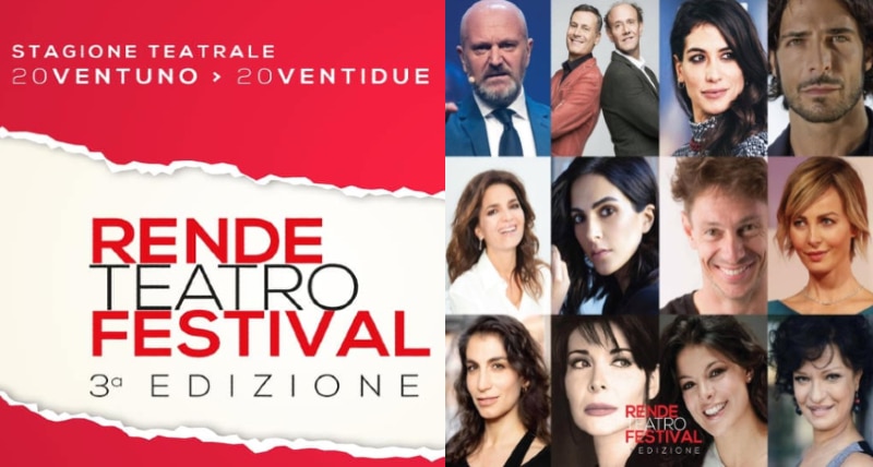 Tutto pronto per la terza Edizione del Rende Teatro Festival con tanti artisti dello spettacolo