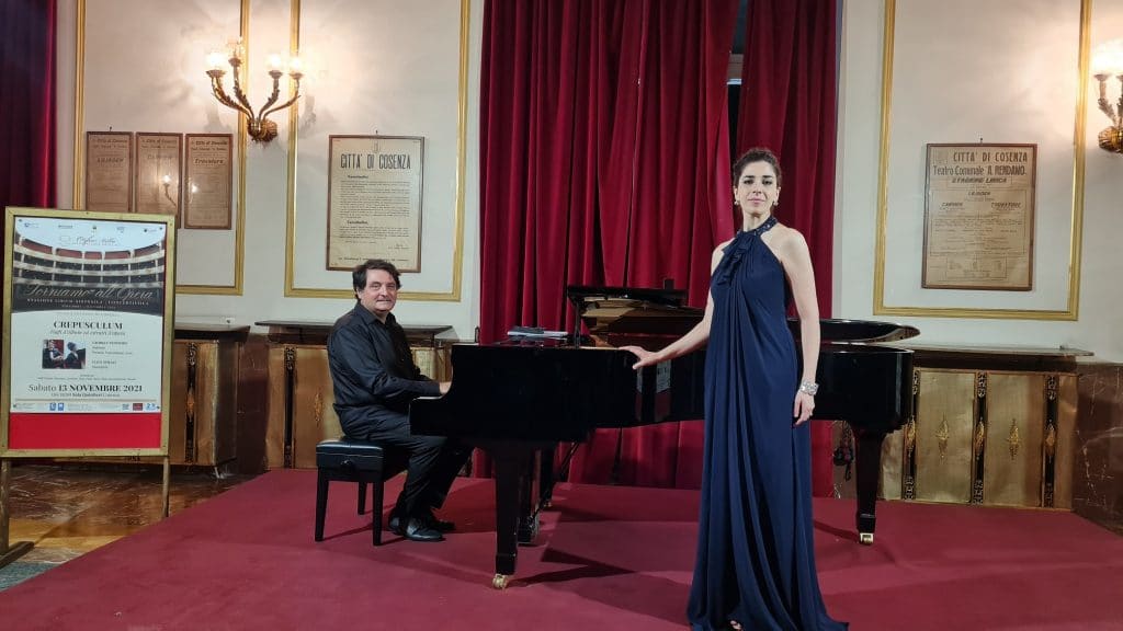 il soprano Giorgia Teodoro e il pianista Luigi Stillo durante il concerto - 2