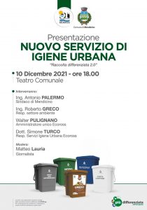 Mendicino, si parte ufficialmente con la Raccolta differenziata 2.0 2