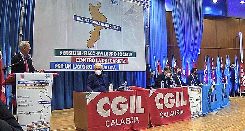 Sciopero Generale del 16 dicembre, in piazza anche FenealUil e Fillea Cgil Calabria