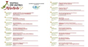 Tutto un altro Natale. Iniziative solidali del terzo settore