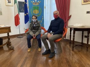 il Sindaco Caruso e il giornalista Golia