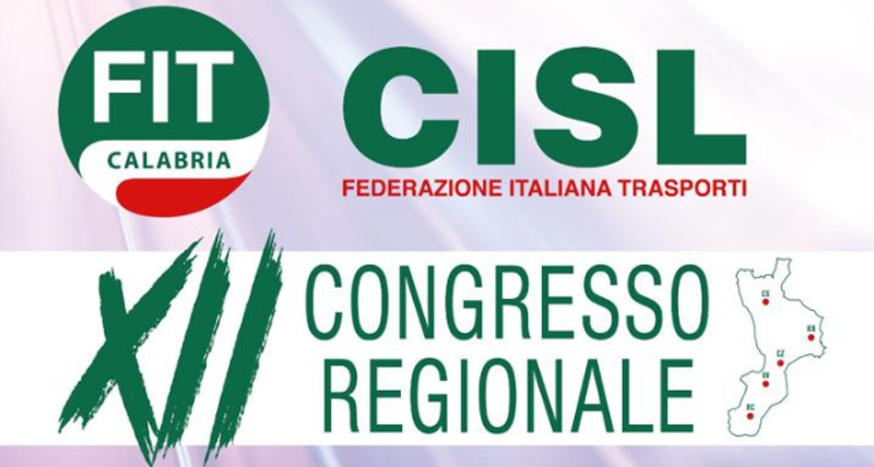 A Lamezia il XII° Congresso regionale della FIT CISL Calabria