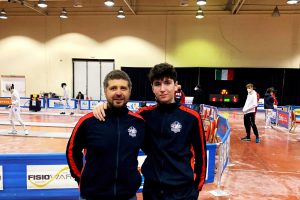 Dodaro e il M. Perri del Club Scherma Cosenza