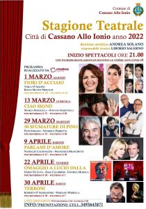 Cassano, presentato al teatro comunale il cartellone della stagione 2022 2