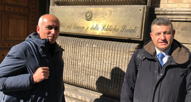 Cosenza, Sindaco e Presidente del Consiglio comunale a Roma dal Ministro del Lavoro