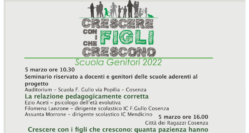 Cosenza, al via la scuola genitori del progetto Edu-Factoring