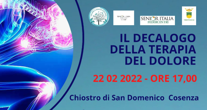 Martedì 22 convegno a Cosenza sulla terapia del dolore