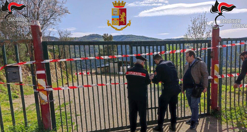 Regione Carabinieri Calabria sequestro Autodromo TARSIA