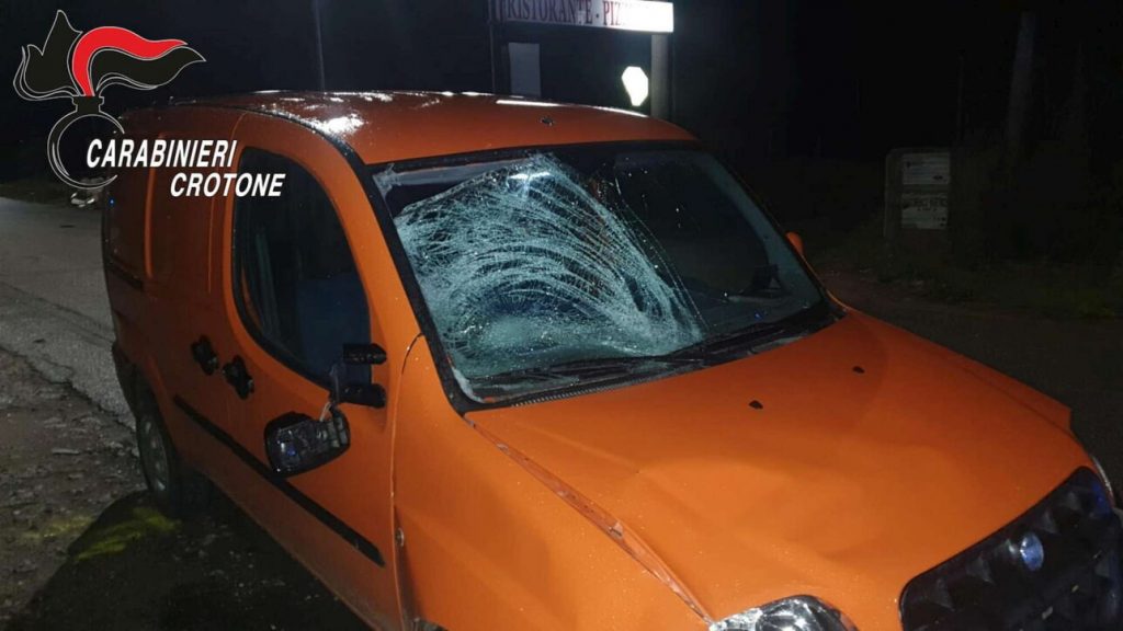 Bambina ucraina investita a Crotone - foto Carabinieri di Crotone