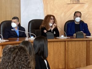 Il Presidente del consiglio Mazzuca, Antonietta Cozza e Roberto Sacco