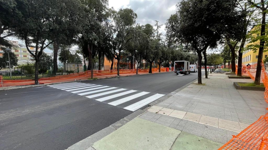 Via Roma pronta per la ripaertura al transito -fonte, Comune di Cosenza.