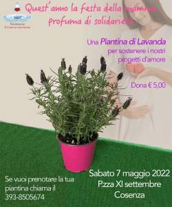 Profumo di Mamma: a Cosenza l’iniziativa di solidarietà della Fondazione il Cuore in una Goccia