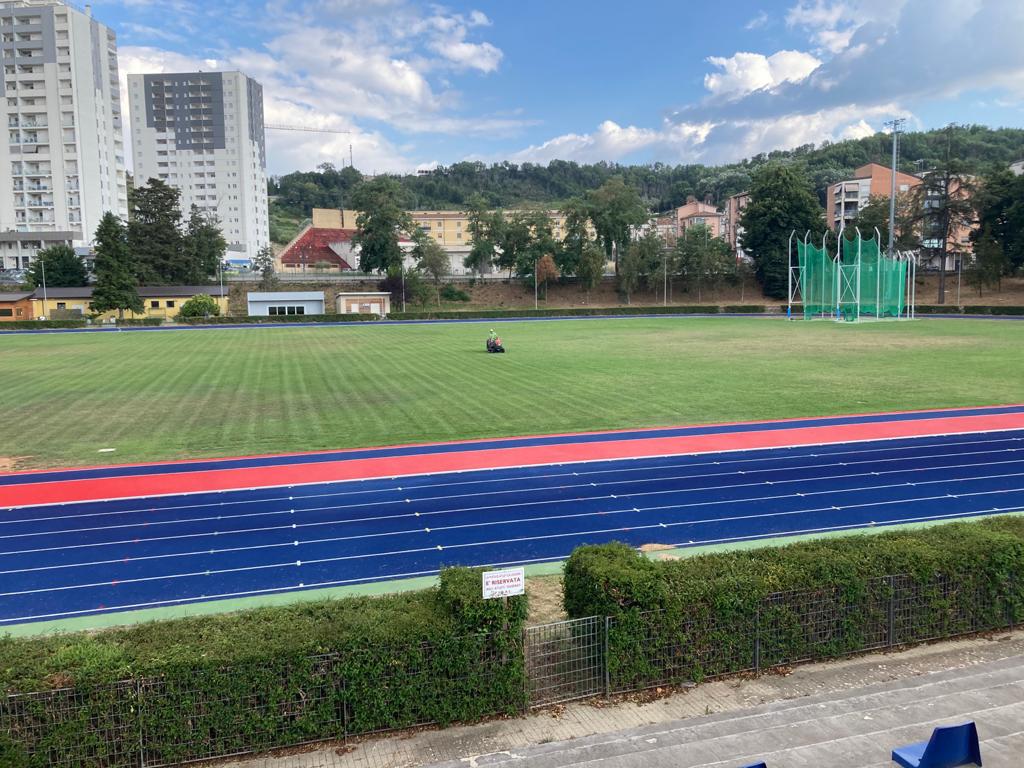 la pista di atletica del Campo scuola