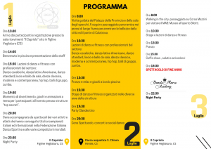 Il calendario della manifestazioni