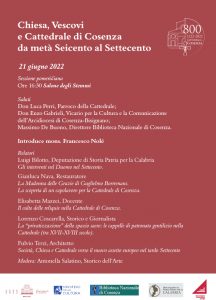 Chiesa, vescovi e Cattedrale da metà Seicento al Settecento - locandina