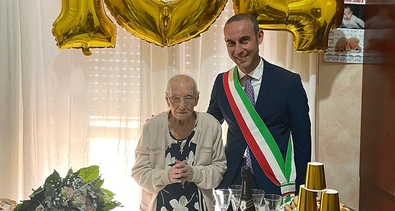 Eugenia Martire insieme al consigliere Francesco Turco