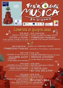 Festa della Musica a Cosenza il 21 giugno 2022