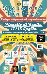 Fiera del vintage Rovito 17-18 luglio