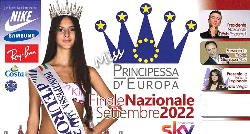 Il 20 agosto ad Altomonte la Finale Regionale del Concorso Nazionale Miss Principessa d'Europa