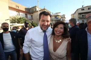 Matteo Salvini e Simona Loizzo a Corigliano Rossano