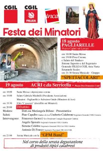 Festa dei Minatori Fillea CGIL Calabria