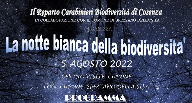 Il 5 agosto la quinta edizione della notte della Biodiversità