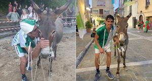 Laino Borgo, Palio cu i ciucci: vince il rione Cagghienti con Mattia Cersosimo