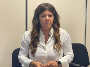 Fulvia Caligiuri in un momento dell'incontro con l'Unpli della Provincia di Cosenza