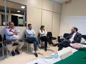 Un momento dell'incontro con Fulvia Caligiuri presso la sede Unpli Provincia di Cosenza di via San Martino