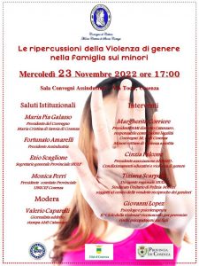 Violenza di genere, a Cosenza il 23 novembre il Convegno di Cultura Maria Cristina di Savoia