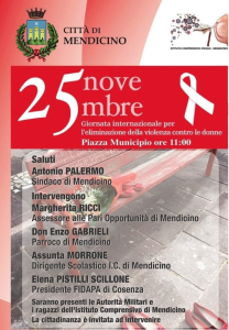 Mendicino celebra la Giornata Internazionale contro la Violenza sulle Donne