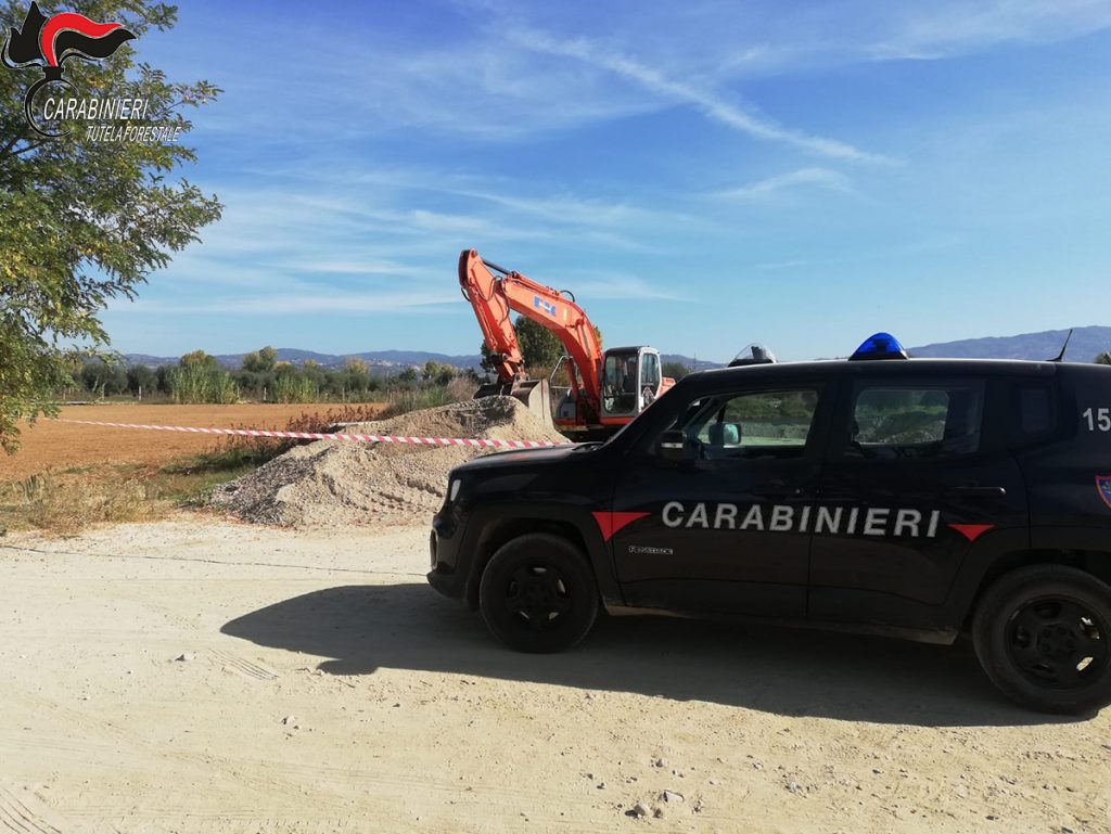 Bisignano, sequestrato un cantiere di inerti