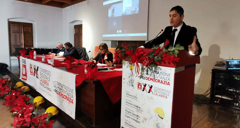Simone Celebre rieletto segretario generale della Fillea Cgil Calabria