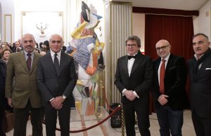 da sinistra, Roberto Bilotti, il Sindaco Franz Caruso,Sergio Mazzuca, Giuseppe Bruno e Amedeo Lico
