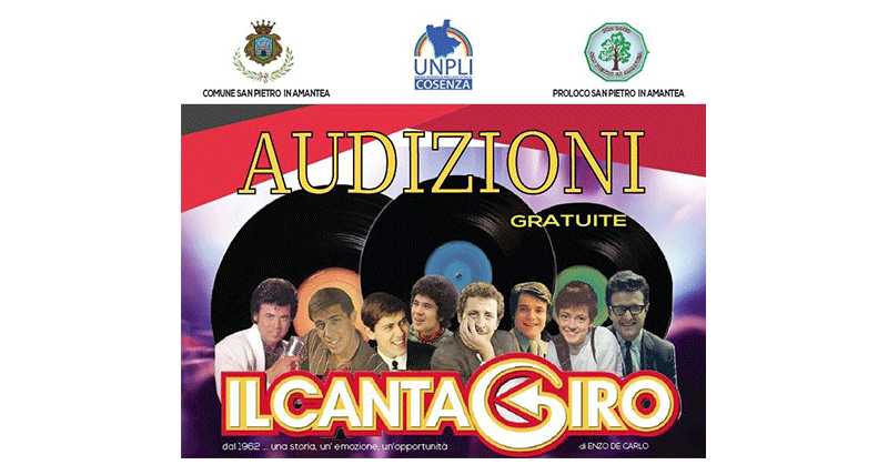 San Pietro in Amantea, il 12 febbraio audizioni gratuite per il Cantagiro 2023