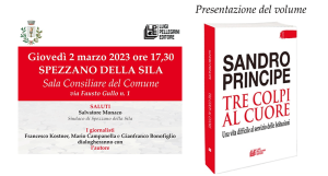 Spezzano della Sila, il 2 marzo la presentazione del libro di Sandro Principe