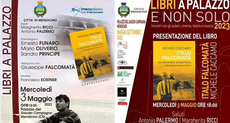 Mendicino, mercoledì 3 maggio inizia “Libri a... Palazzo” con un libro su Italo Falcomatà