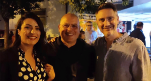 Katia Oliva, presidente di Fatto in Calabria con il sindaco di Trebisacce, Alex Aurelio, ed il presidente di Assopec, Nicola Perrone