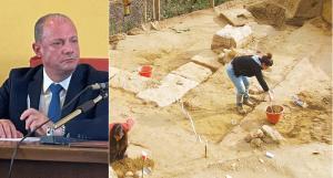 Roberto Barbieri sindaco di Rose scavi archeologici
