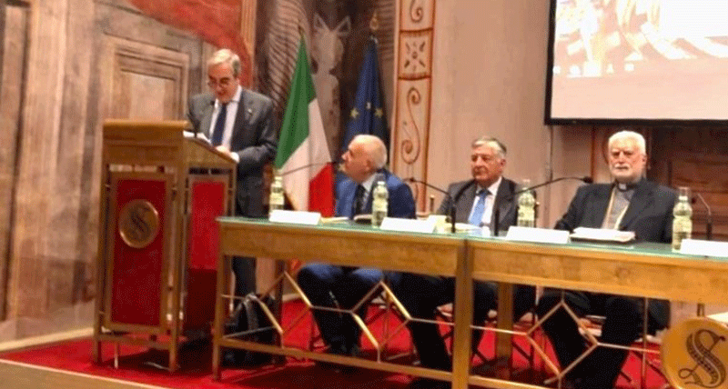 Commissario Madeo in Sala Zuccari al Senato