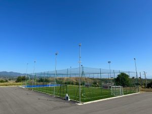 La struttura sportiva - presto sarà affiancata da spogliatori e palestra all'aperto